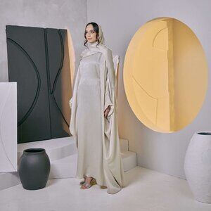 NWT Mayang by Anntsya Samara Butterfly Abaya in Soft Pistachio Green